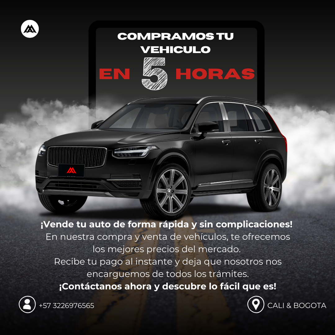 ¡Compramos tu vehículo en 5 Horas! ¡Estamos listos para hacerte la mejor propuesta! 🚗